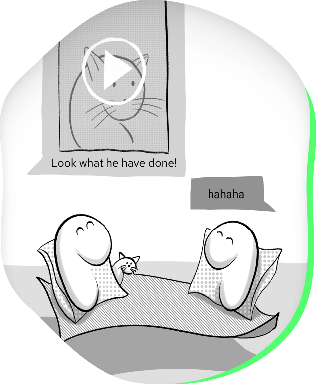 2 people sitting on tapchan, talking and laughing